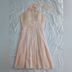 Cream Halter Neck Dress Size M